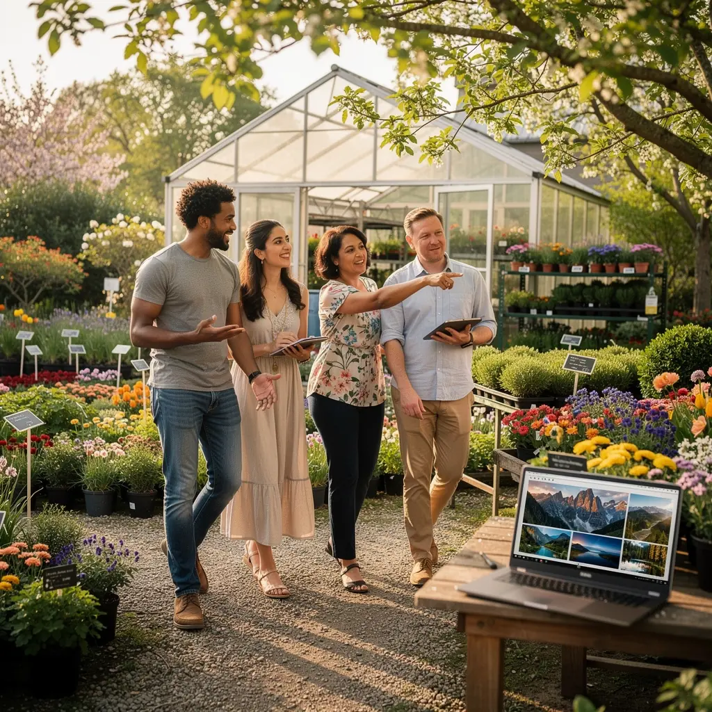 Kalendarz sezonowych atrakcji z kolorowymi, przyciągającymi wzrok grafikami.